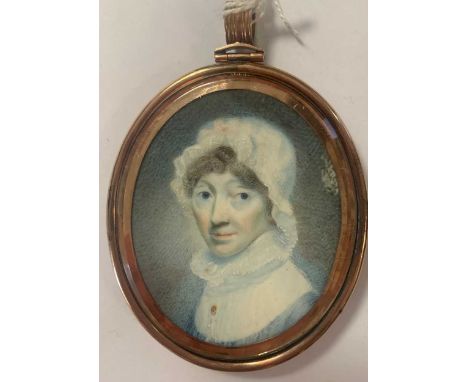 English School, circa 1795 Double portrait miniature of a lady and a gentlemanwatercolour on ivory6cmThis item is offered for