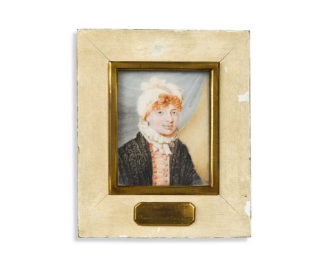 Thomas Elliott Rosenberg (1790-1835) Portrait miniature of Sophia Charlotte of Mecklenburg-Strelitz (1744-1818), Queen Consor