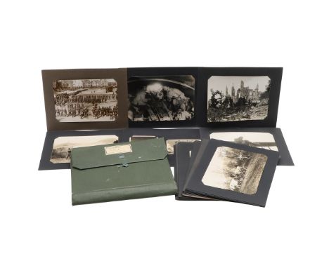 A FASCINATING COLLECTION OF FIRST WORLD WAR PHOTOGRAPHS. A collection of 38 photographs of Great War subjects, the majority f