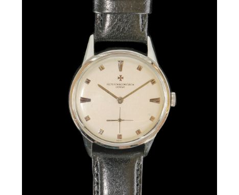 A STAINLESS STEEL CASED GENTLEMANS VACHERON CONSTANTIN MANUAL WIND WRISTWATCHCirca 1960s, 18 jewel P453/3B movement numbered 