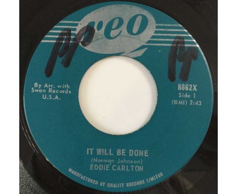 EDDIE CARLTON - IT WILL BE DONE/ MISERY 7" (NORTHERN - REO 8862X). An original Canadian pressing of It Will Be Done/ Misery b