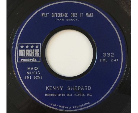 KENNY SHEPPARD - WHAT DIFFERENCE DOES IT MAKE 7" (US SOUL - MAXX 332). A superb mid-60s soul 7" by Kenny Shepard with tracks 