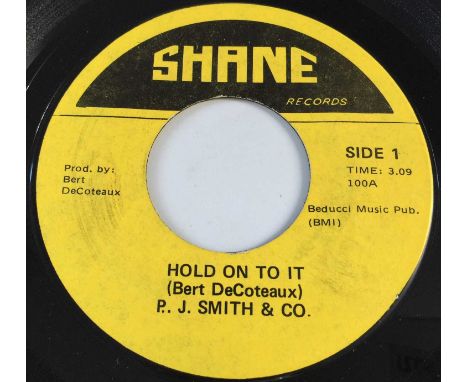 PJ SMITH &amp; CO - HOLD ON TO IT/ HEY MISTER 7" (US NORTHERN - SHANE RECORDS 100). A proper northern groover by P.J. Smith &