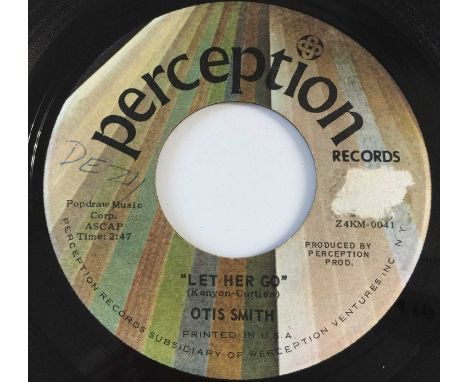 OTIS SMITH - LET HER GO/ ALLEY FULL OF TRASH AND BOTTLES 7" (US NORTHERN - PERCEPTION P-4). A floor fillin' 7" slice of North