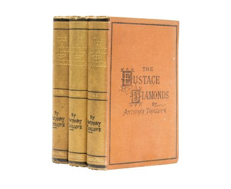 Trollope (Anthony) The Eustace Diamonds, 3 vol., first edition in book form, half-titles, some light foxing to prelims and ed