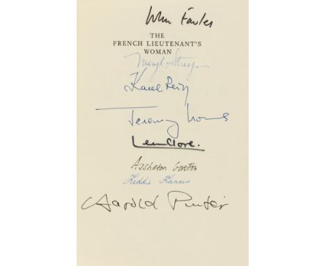 Fowles (John) The French Lieutenant's Woman, one of 25 copies signed by the author and members of the film cast and crew, ori