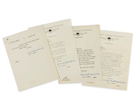 DeMille (Cecil B., film producer and director, 1881-1959) 10 Typed Letters signed to Fortunino Matania (Italian artist, 1881-