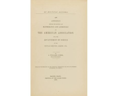 Gibbs (Josiah Willard) On Multiple Algebra: an address before the section of Mathematics and Astronomy of The American Associ