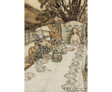 Arthur Rackham.- [Dodgson (Rev. Charles Lutwidge)] "Lewis Carroll". Alice's Adventures in Wonderland, one of 1130 copies, 13 