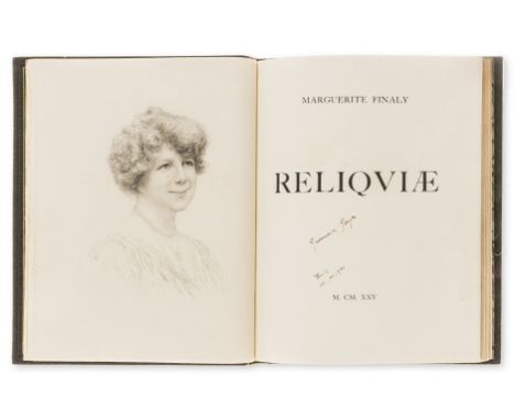 Joyce (James).- Finaly (Marguerite) Reliquiae, number 48 of 150 copies on Van Gelder Zonen watermarked with a daisy, signed "