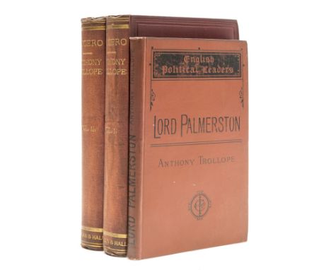 Trollope (Anthony) English Political Leaders. Lord Palmerston, mixed issue with black endpapers and smooth cloth as first iss
