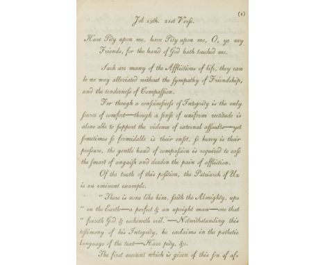 Typography.- Printed in imitation of manuscript.- St. John (Rev. Theoph. J.) [Original sermons printed in imitation of manusc