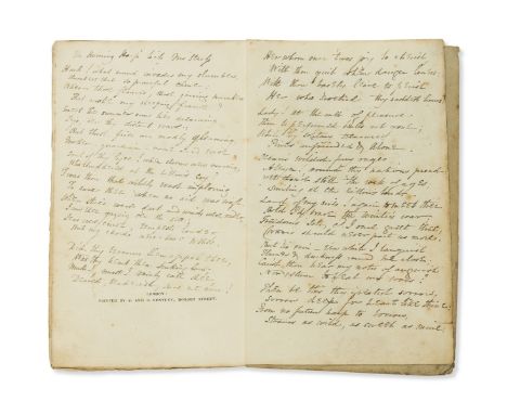 Mahomet An exercise in English verse. Written in 1816, with an untraced 3pp. ms. poem at end, occasional ink passage marking 