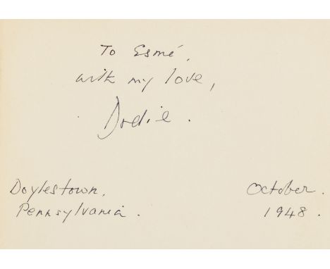 Smith (Dodie) I Capture the Castle, first edition, signed presentation inscription from the author "To Esmé, with my love, Do