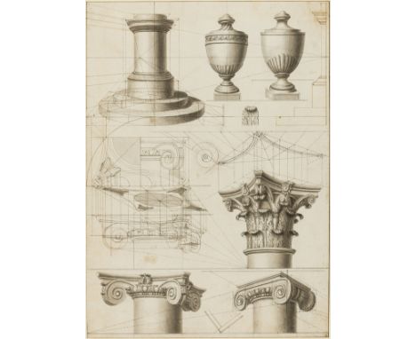 Architecture.- Malton the Elder (Thomas, English architectural draughtsman and writer on geometry, 1726-1801) Perspective stu