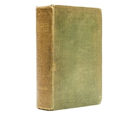 Dickens (Charles) Dombey and Son, first edition in book form, bound from parts, half-title, engraved frontispiece, title-page