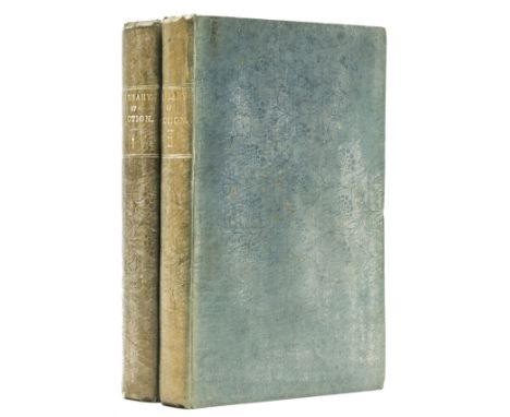 [Dickens (Charles)], "Boz", contributor. The Library of Fiction, or Family Story-Teller, 2 vol., first edition in book form, 