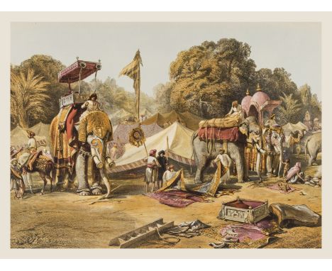 India.- Simpson (William) &amp; Sir John William Kaye. India Ancient and Modern,. A series of illustrations of the country an