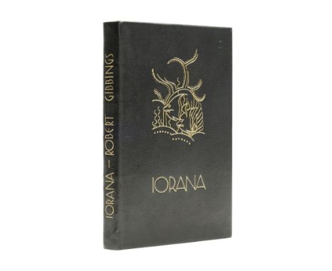 Gibbings (Robert) Iorana! A Tahitian Journal, first edition, bound in black morocco with title and design of fish blocked in 