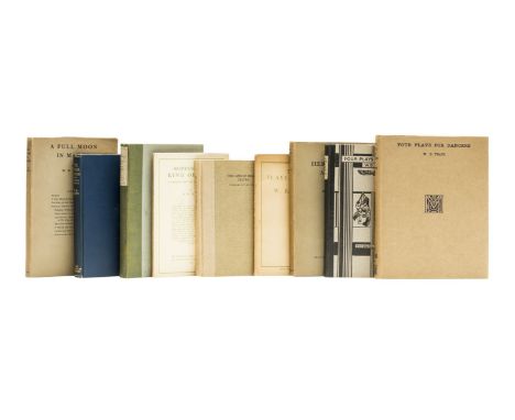 Yeats (William Butler) Four Plays for Dancers, first edition, browning and ink ownership inscription to endpaper, light rubbi
