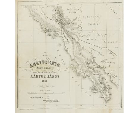America.- California.- Xántus (János) Utazás Kalifornia déli részeiben, 8 tinted lithographs, wood-engraved text illustration