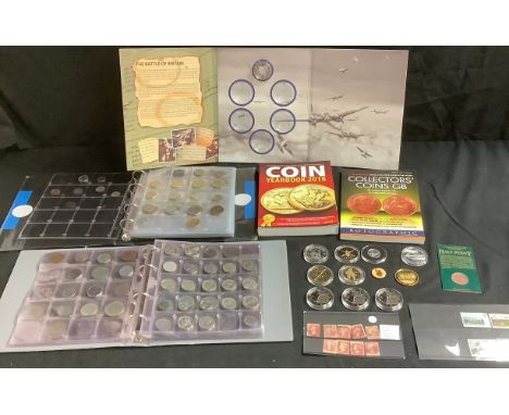 Coins - numismatic interest: Commemorative issues; including IoM 2015 Battle of Britain gilt crown with box and certificate; 