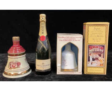 A Bells Extra Special Old Scotch Whiskey Christmas 1996 bell; another, similar, commemorating the birth of Prince William of 