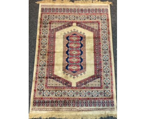 A Kashmir Oriental carpet, approx 67" x 46" 