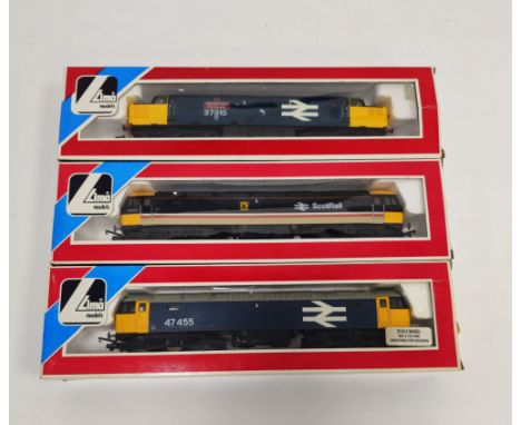 Three boxed Lima Models 00 gauge model railway trainset locomotive engines to include No.205123 British Steel Ravenscraig 373