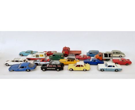 Quantity of playworn diecast model cars to include Dinky Toys Bedford refuse wagon, Corgi Toys Studebaker Golden Hawk, Corgi 