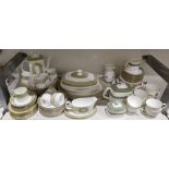 Royal Doulton bone china Sonnet pattern part dinner service, printed grey marks and H5012 pattern