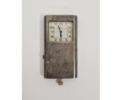 Early 20th century silver cased travelling purse watch by Election, retailed by J C Vickery, Regent St London, the rounded re