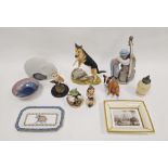 Assorted ceramics including a Wedgwood bone china 'Blue Elephant' pattern dish, various Goebel