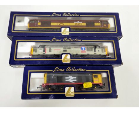 Three boxed Lima Collection 00 gauge model railway trainset locomotive engines to include L204662* Diesel Locomotive Class 20