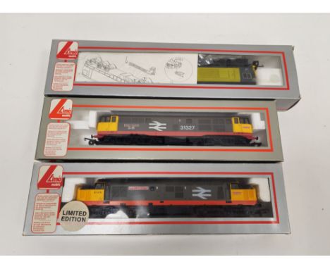 Three Lima Collection 00 gauge model railway diesel trainset locomotive engines to include No.205208A4 Loco CL 37 675 William