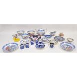LOT WITHDRAWN Group of 19th century Staffordshire pottery, including: a part tea-service printed
