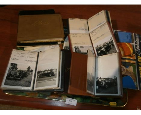 A good collection of vintage car photo's inc Bugatti and Alvis
