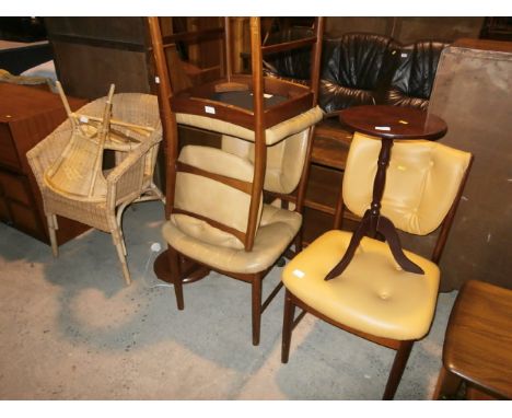 7 pc's inc chairs, wine table and lamp standard