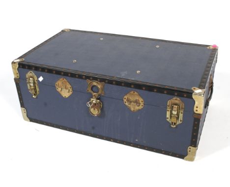 Lot - French Louis Vuitton Steamer Trunk, early 20th c., retailed
