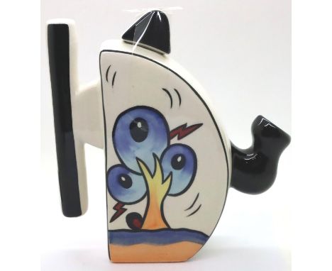 Lorna Bailey teapot in the Bursley Way pattern, H: 18 cm, no cracks, chips or visible restoration. P&amp;P Group 2 (£18+VAT f