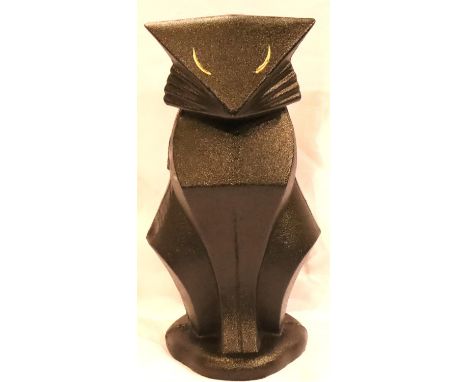 Cast iron art deco style cat. H: 27 cm. P&amp;P Group 2 (£18+VAT for the first lot and £3+VAT for subsequent lots) 