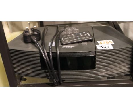 Bose Wave model AWR3CG radio and CD player with remote, working at lotting. Not available for in-house P&P, contact Paul O'He