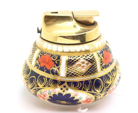 Royal Crown Derby Imari table lighter. P&P Group 1 (£14+VAT for the first lot and £1+VAT for subsequent lots) 