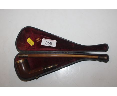 A cased pipe marked BBB for "Blumfelds Best Briars" or "Britain's Best Briars"