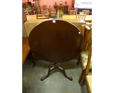 A Victorian mahogany tripod table