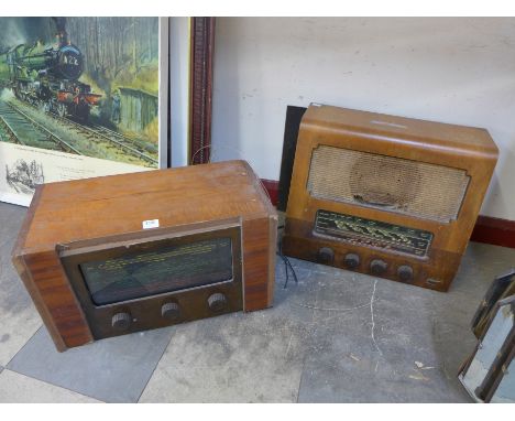 Two vintage radios