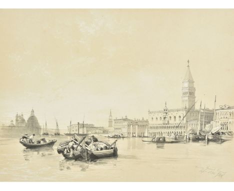 Harding (James Duffield ) . Harding's Sketches at Home and Abroad, London: Charles Tilt, [1836?], tinted lithograph title (de