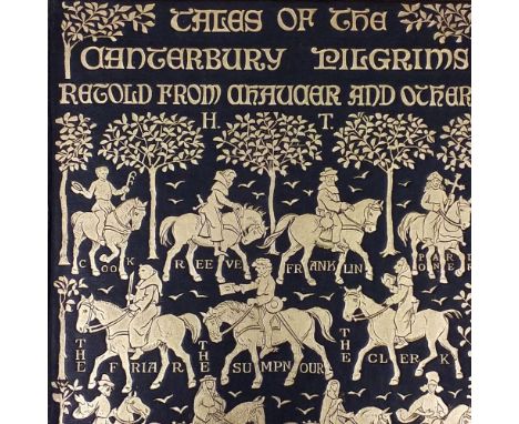 Thomson (Hugh [illustrator]) . The Canterbury Pilgrims, tales retold from Chaucer and others, by F.J. Harvey Darton, circa 19