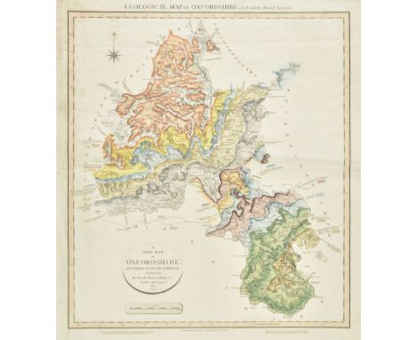 Smith (William &amp; Cary John). Geological Map of Oxfordshire by W. Smith, Mineral Surveyor, published J. Cary, Feby. 1st. 1