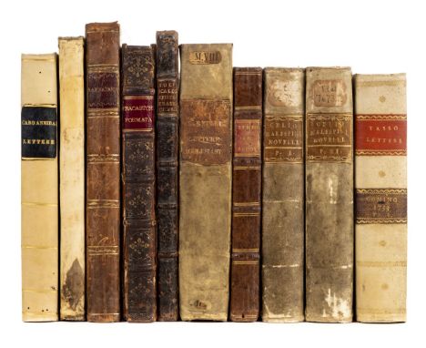 Caro (Annibal). De le lettere familiari, 2 volumes in 1, Venice: Bernardo Giunti, 1581, occasional browning, 19th-century hal